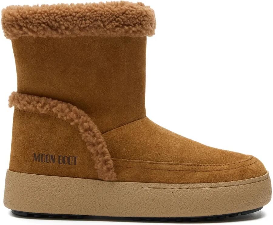 Moon Boot Ltrack Tina suède laarzen met lammy afwerking Bruin