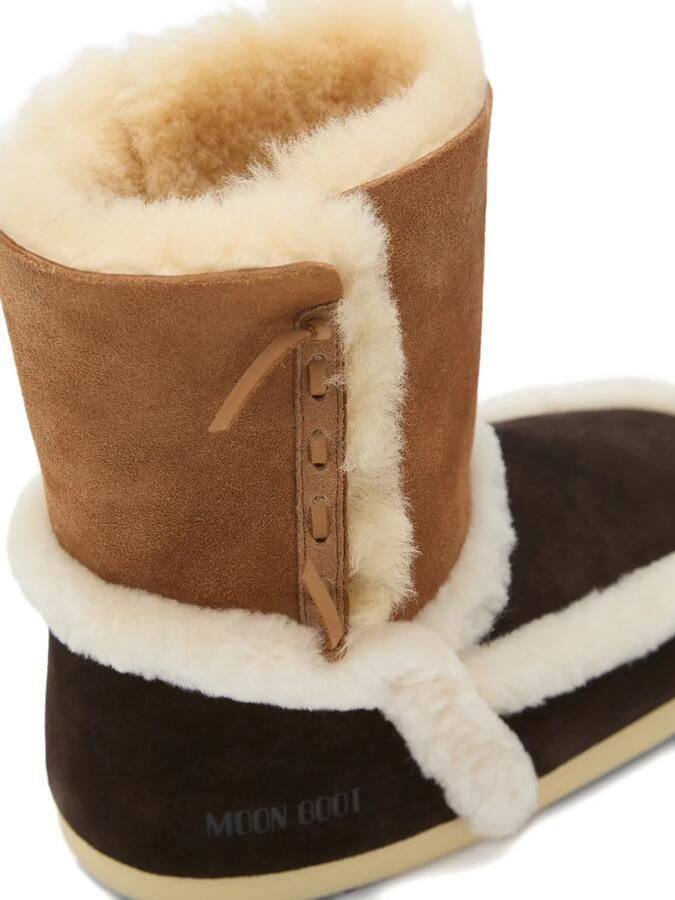 Moon Boot MB EVX laarzen met imitatiebont en patch Bruin - Foto 4