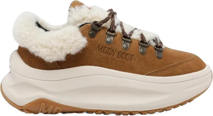 Moon Boot Moon247 city brown shearling sneakers Bruin