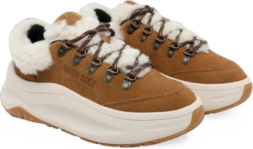 Moon Boot Moon247 city brown shearling sneakers Bruin - Foto 4
