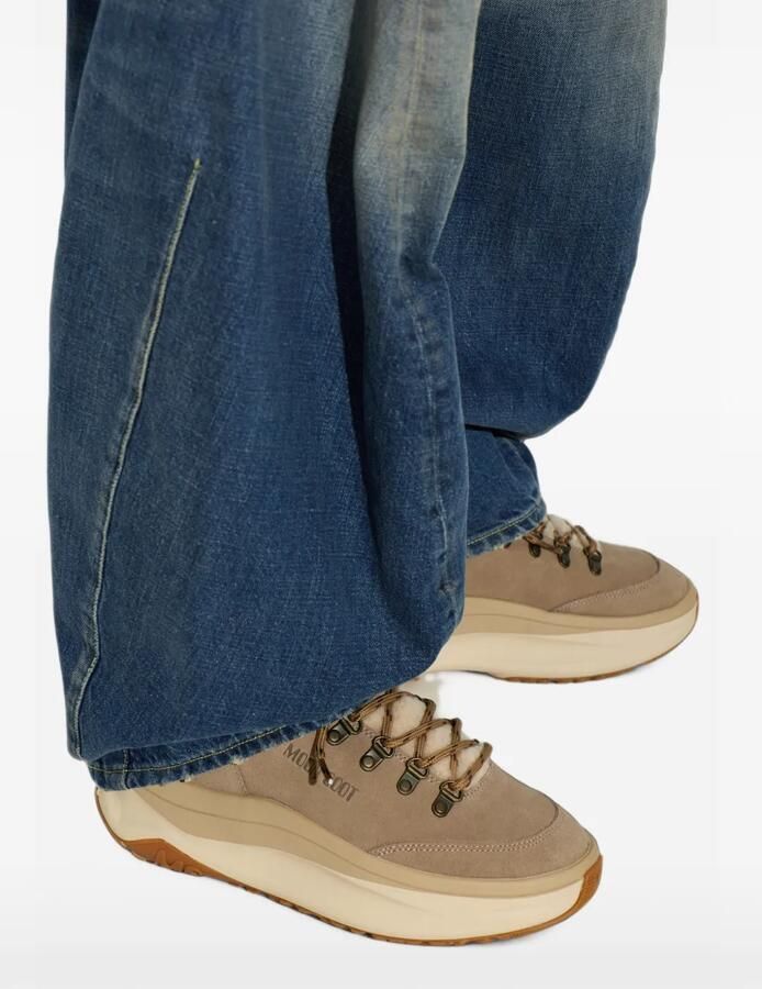 Moon Boot Moon247 City midi-beige lammy sneakers - Foto 3