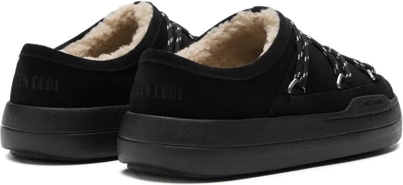 Moon Boot Park lammy slippers met kanten detail Zwart - Foto 3