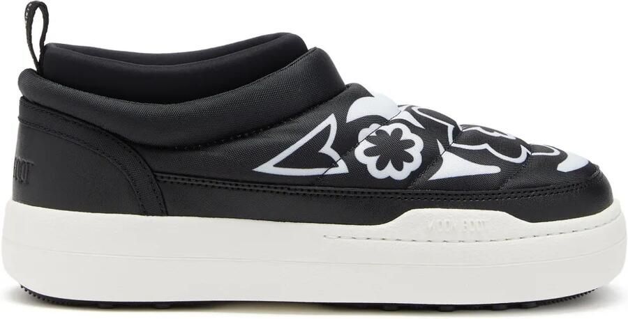 Moon Boot Park Soft Flower slip-on sneakers Zwart