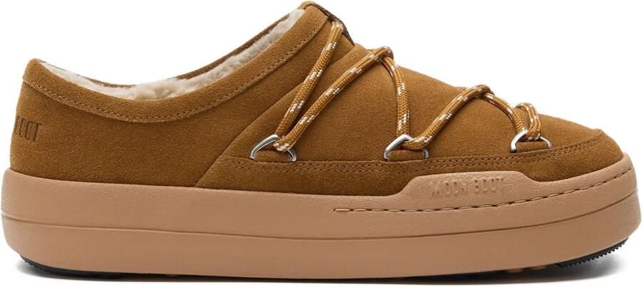 Moon Boot Park suède slippers Bruin