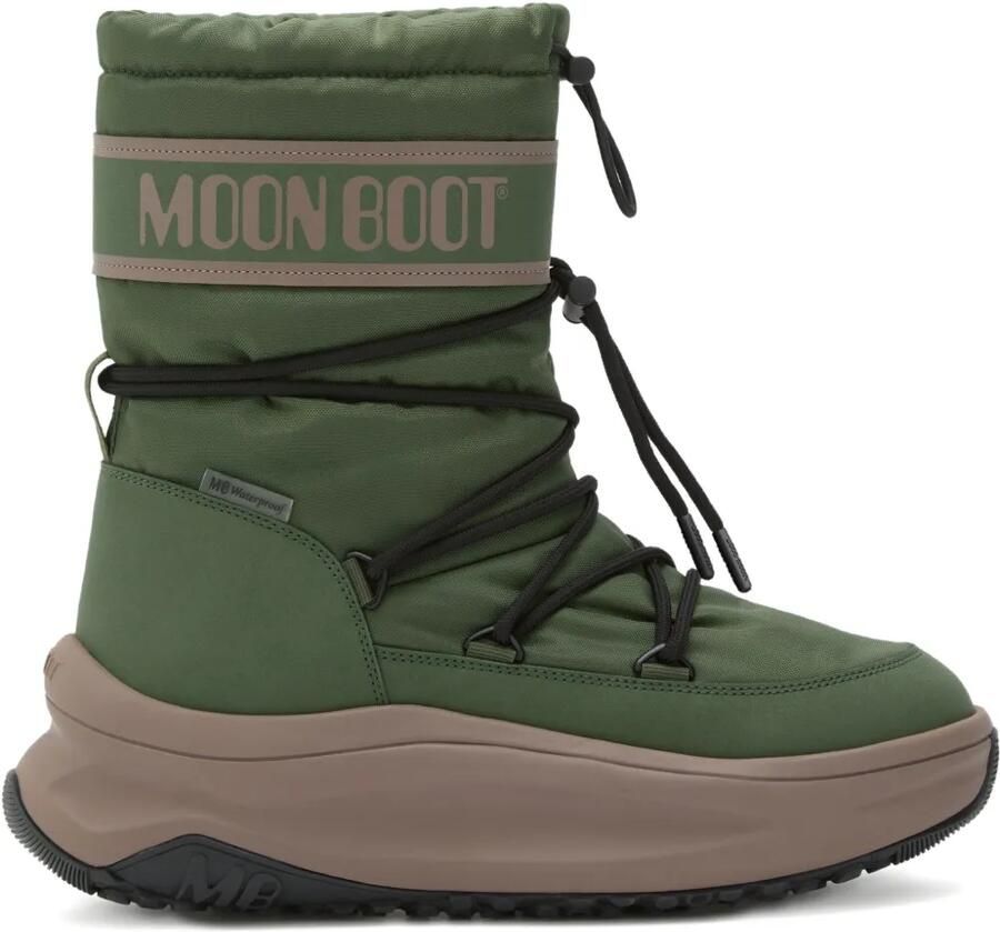 Moon Boot Regenlaarzen met trekkoord Groen