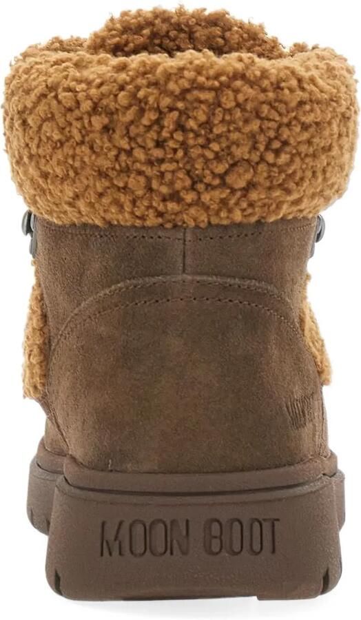 Moon Boot suede shearling-effect boots Bruin - Foto 4