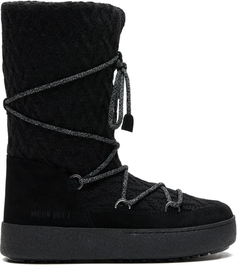 Moon Boot x GIR Ltrack gebreide laarzen Zwart