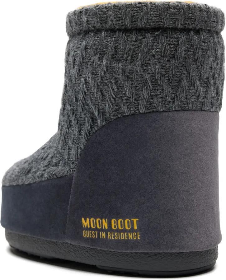 Moon Boot x Guest In Residence gebreide enkellaarzen Grijs