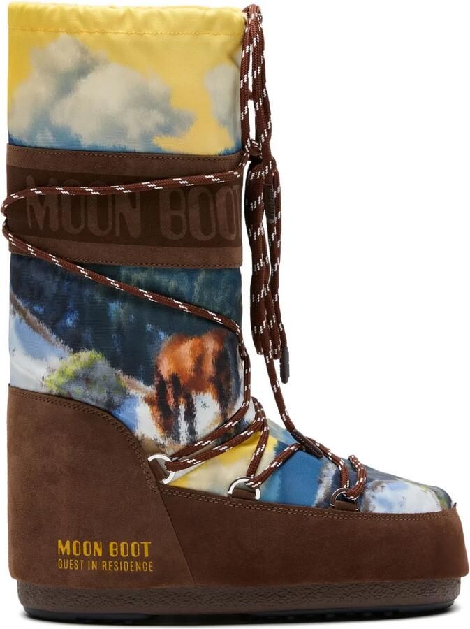 Moon Boot x Guest in Residence Icon Postcard laarzen Bruin