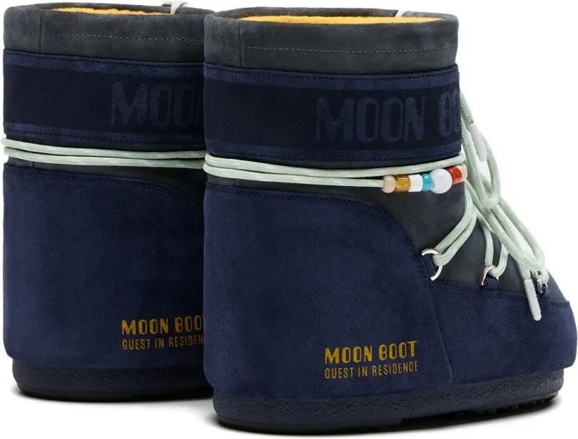 Moon Boot x Guest In Residence Icon suède laarzen met kralen Blauw - Foto 3