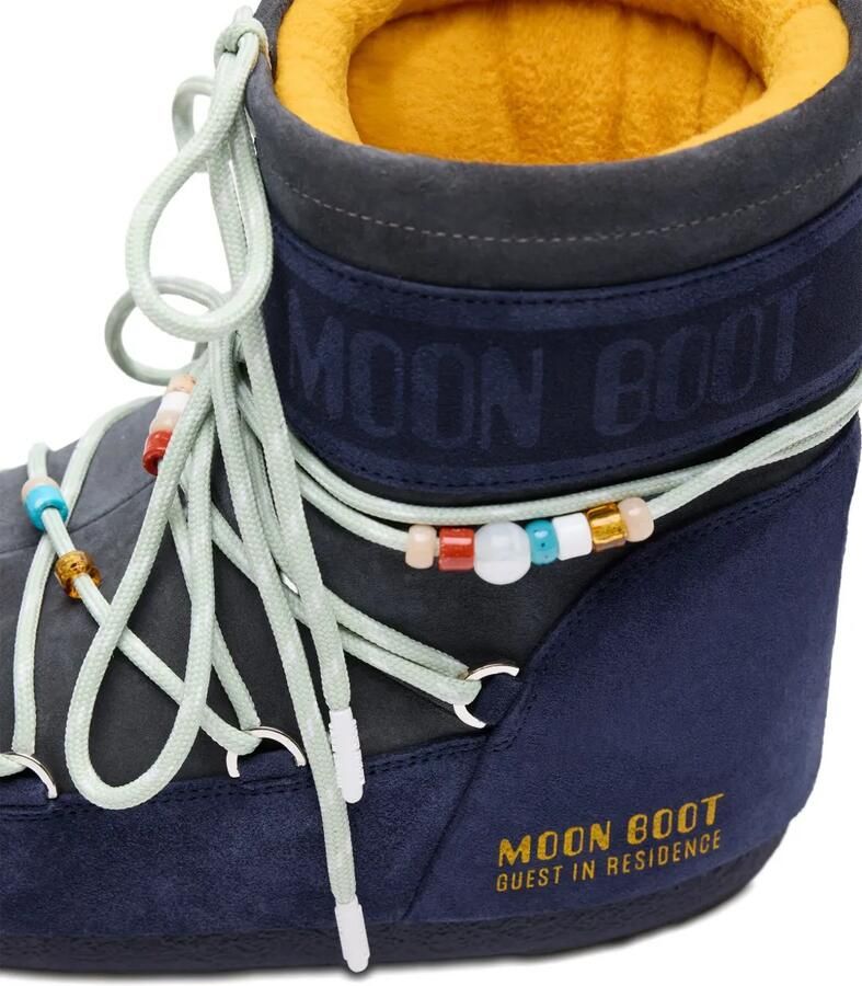 Moon Boot x Guest In Residence Icon suède laarzen met kralen Blauw - Foto 2