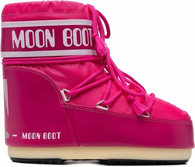 Moon Boot Snowboots met logoprint Roze