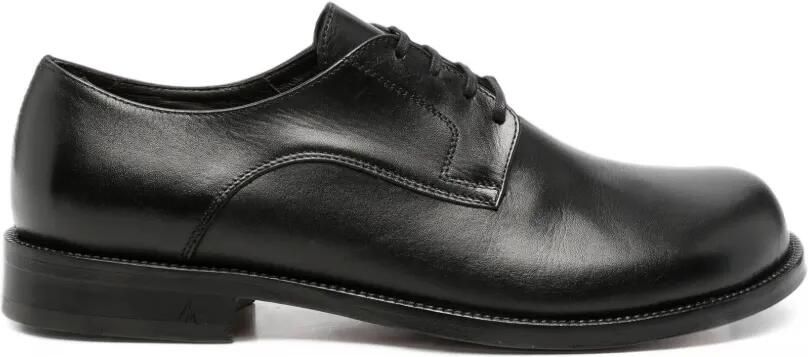MORGILLO Leren Derby veterschoenen Zwart