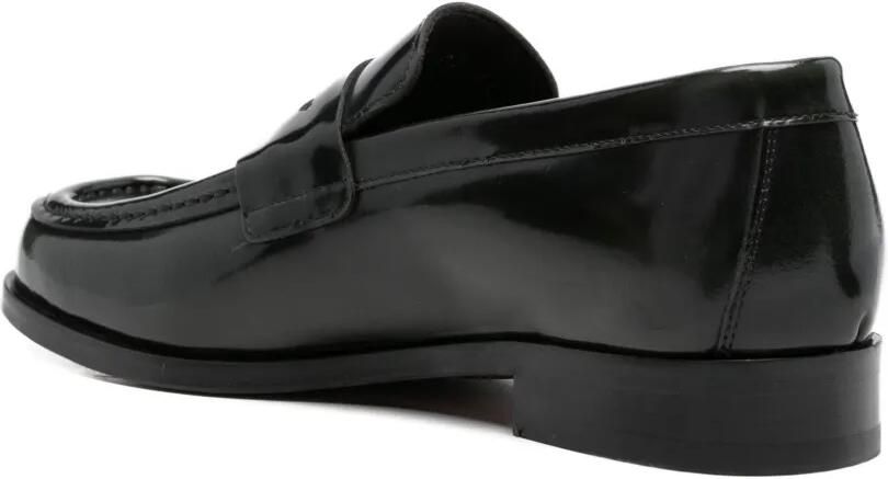 MORGILLO Leren loafers Groen - Foto 3