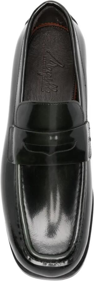 MORGILLO Leren loafers Groen - Foto 4
