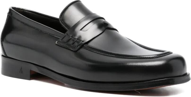 MORGILLO Leren loafers Zwart - Foto 3