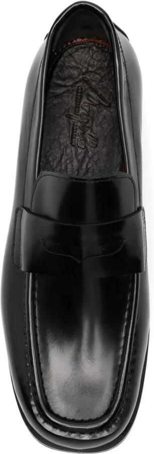 MORGILLO Leren loafers Zwart - Foto 4