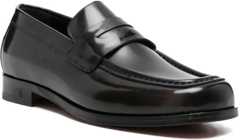 MORGILLO Leren loafers Zwart - Foto 2