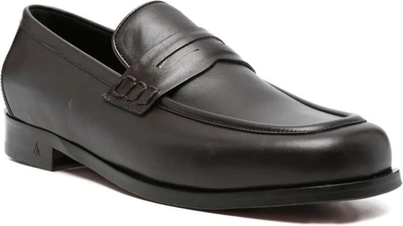 MORGILLO Levi loafers met penny-bandje Bruin - Foto 3