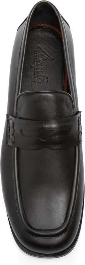 MORGILLO Levi loafers met penny-bandje Bruin - Foto 4