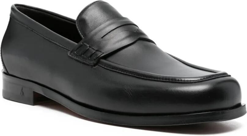 MORGILLO Levi loafers met penny-bandje Zwart - Foto 2