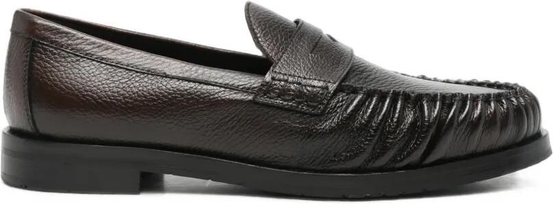 MORGILLO Loafers van bewerkt leer Bruin