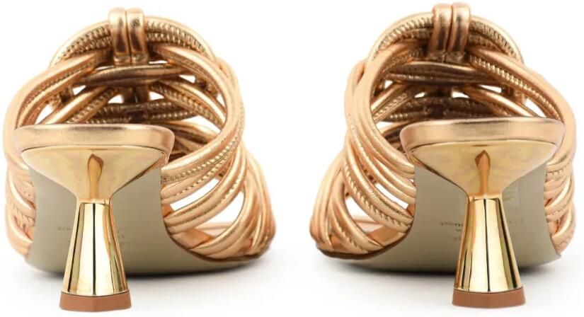 Morobé Anice geknoopte leren sandalen Goud - Foto 4