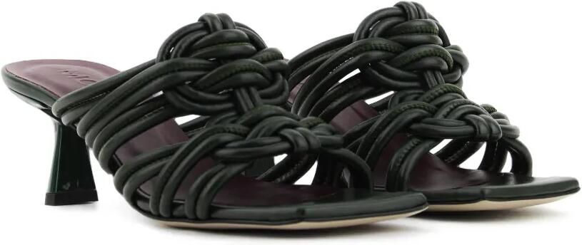 Morobé Anice knotted leather sandals Groen - Foto 5
