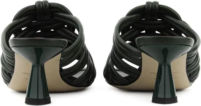 Morobé Anice knotted leather sandals Groen - Foto 3