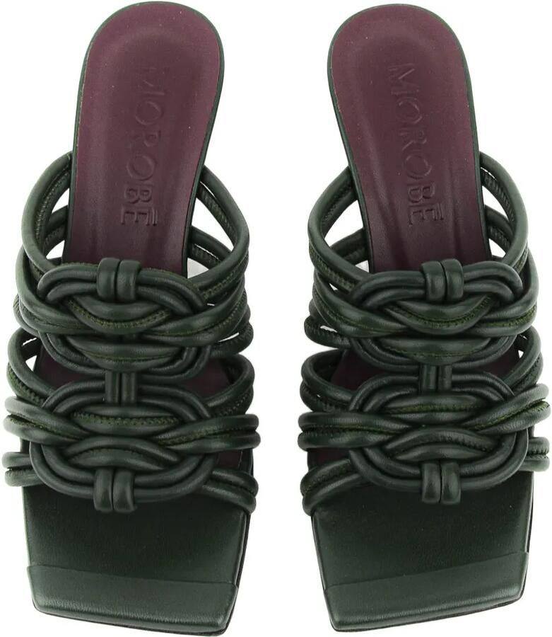 Morobé Anice knotted leather sandals Groen - Foto 2