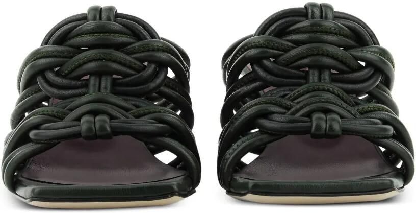 Morobé Anice knotted leather sandals Groen - Foto 4