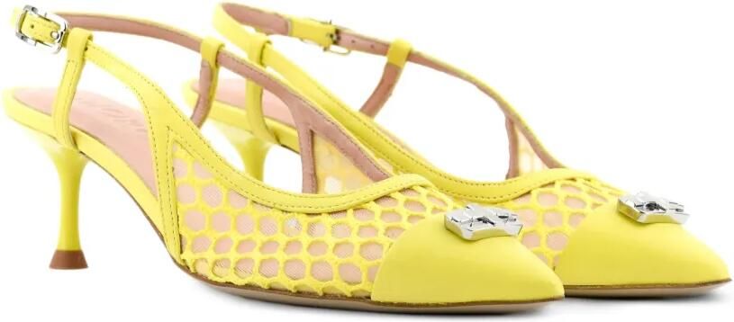 Morobé Delilah slingback pumps Geel - Foto 4