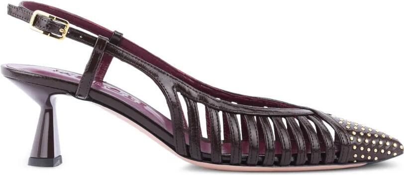 Morobé Dream sandalen met kooidetail en studs Bruin