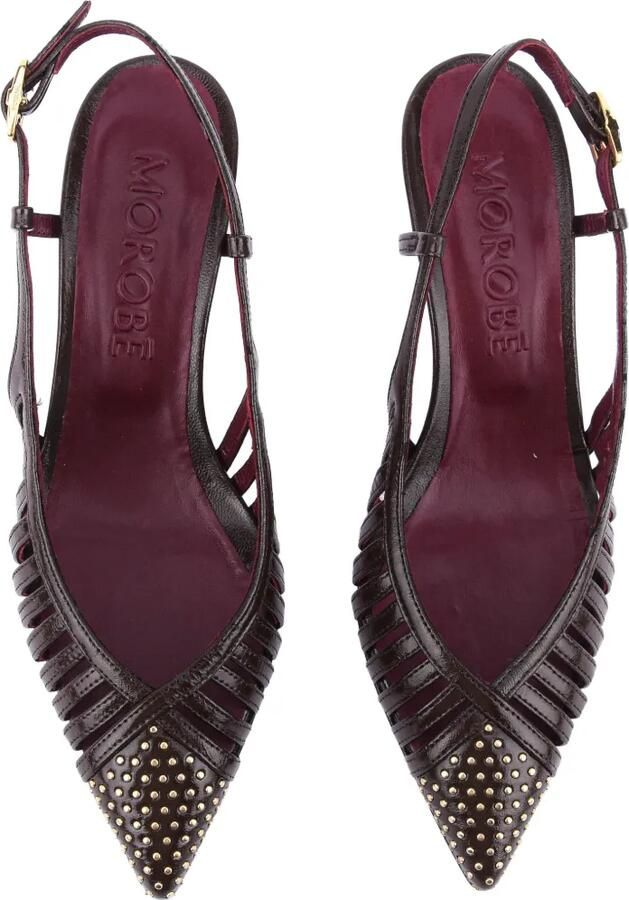 Morobé Dream sandalen met kooidetail en studs Bruin - Foto 2