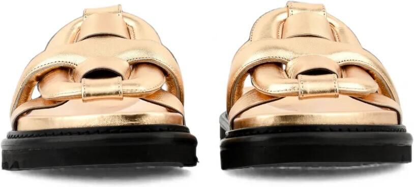 Morobé Emilia leren sandalen met metallic afwerking Goud - Foto 3