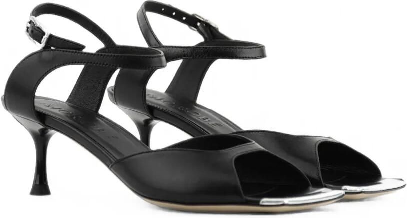 Morobé Grace leren sandalen met hak Zwart - Foto 5