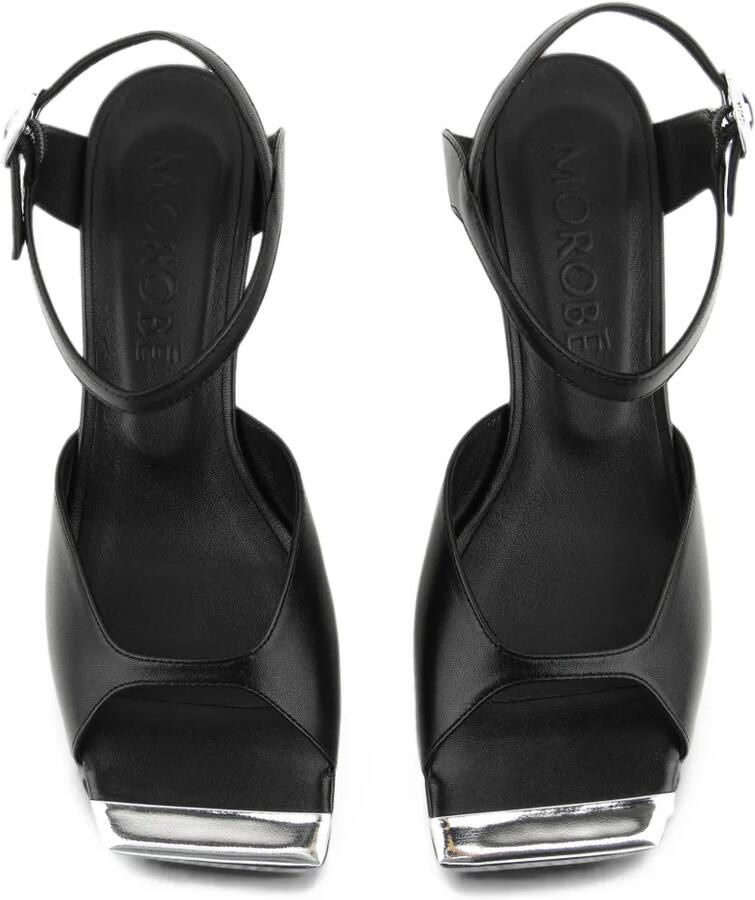 Morobé Grace leren sandalen met hak Zwart - Foto 2
