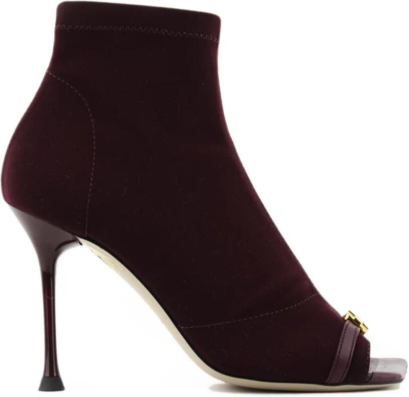 Morobé Lena sandalen met goudkleurig plakkaat Rood