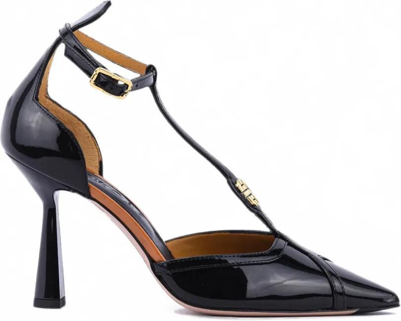 Morobé Madison pumps met T-bandje Zwart