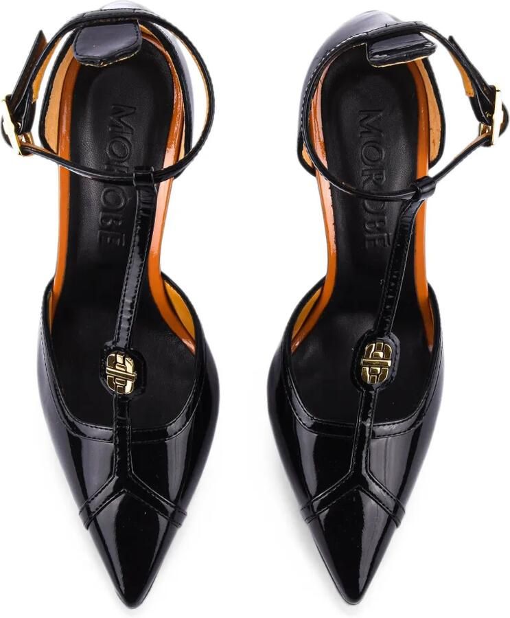 Morobé Madison pumps met T-bandje Zwart - Foto 4