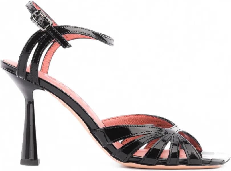 Morobé Millie lakleren sandalen Zwart