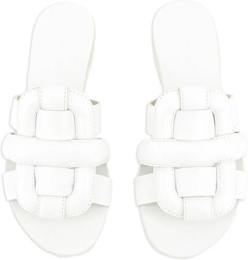 Morobé Robien geweven leren sandalen Wit - Foto 2