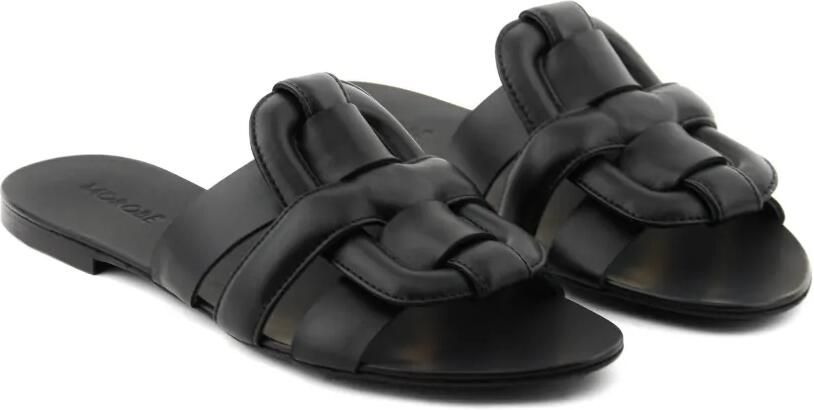 Morobé Robien geweven leren sandalen Zwart - Foto 4