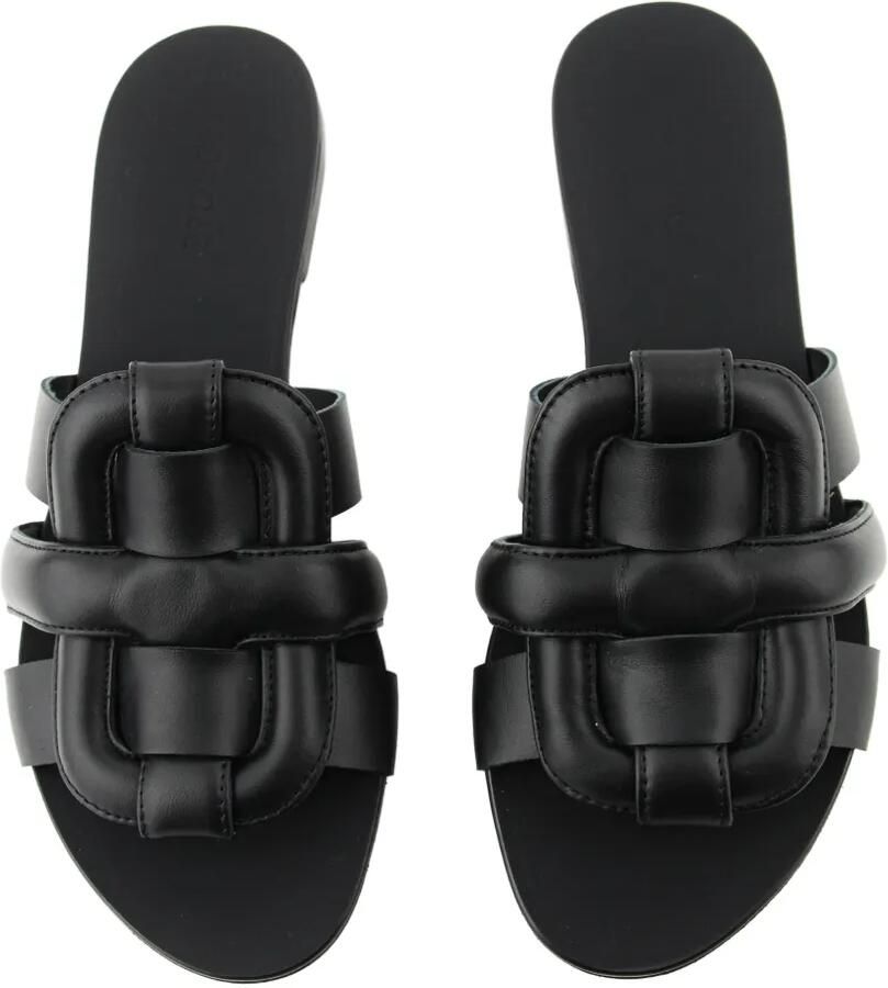 Morobé Robien geweven leren sandalen Zwart - Foto 2