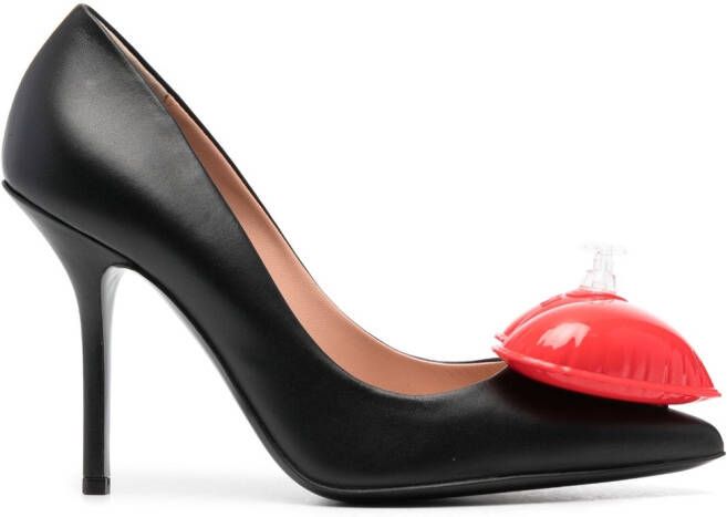 Moschino Leren pumps Zwart