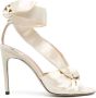 Moschino 105 mm suède sandalen Beige - Thumbnail 1