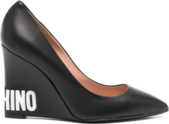 Moschino Pumps met sleehak Zwart