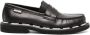 Moschino Contrasterende loafers Zwart - Thumbnail 1