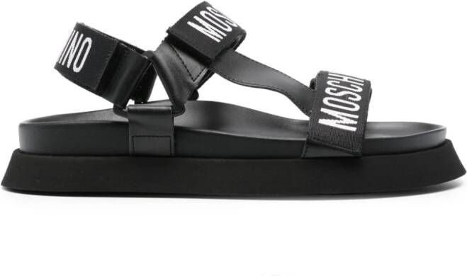 Moschino Gekooide sandalen Zwart