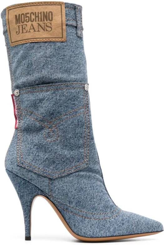 MOSCHINO JEANS Denim laarzen Blauw